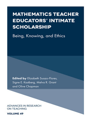 cover image of Mathematics Teacher Educators' Intimate Scholarship